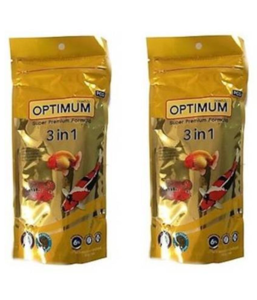     			Optimum 3 in 1 Fish Food | 100 g | Pack of 2