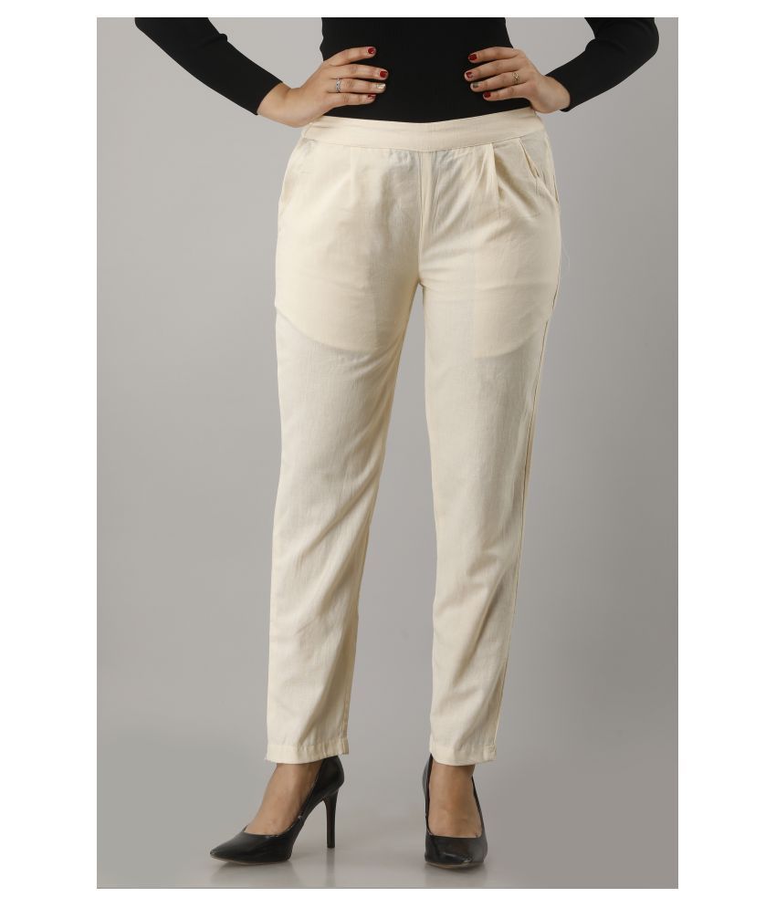     			SAART BUNAAI Cotton Casual Pants