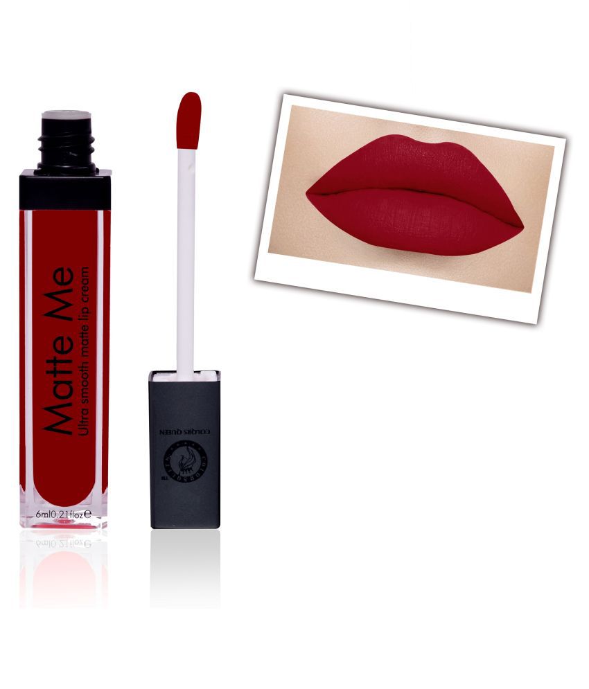 Colors Queen Matte Me Liquid Lipstick Maroon 6 mL