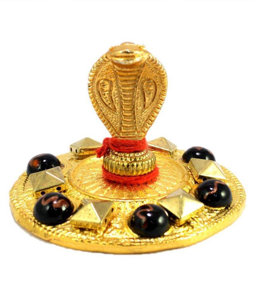     			Rudra Divine Kaal Sarp YOG Yantra Yantram Brass Gold Plated Kaal Sarp YOG Yantra