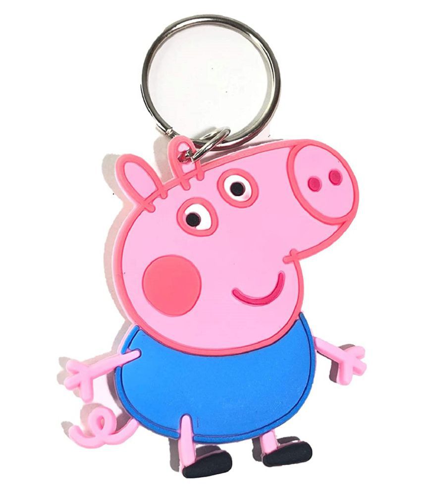 DELHI DEALS Peppa Pig George Both Side Visibility Keychain. The Explorer  Cartoon Rubber Keychain: Buy Online at Low Price in India - Snapdeal