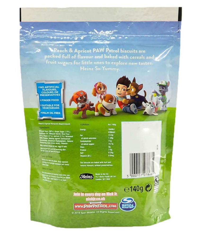 Heinz Peach & Apricot Biscuits Snack Foods for 6 Months + ( 280 gm