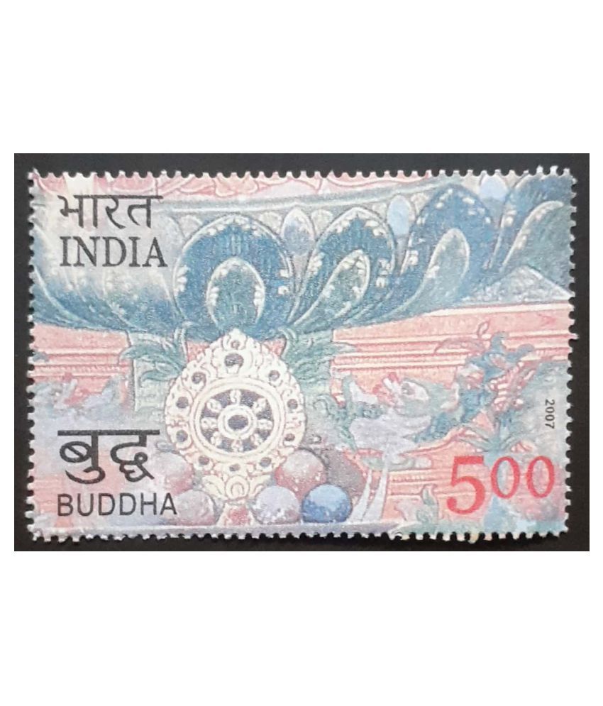     			India 2007 Buddha Buddhism Mahaparinirvana 2550 Years Postal Big Size Stamp,,,,Collectible