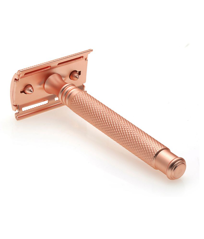 Hajamat Spade Double Edge Safety Razor |Stainless Steel 304| Closed Comb| Rose Gold Finish