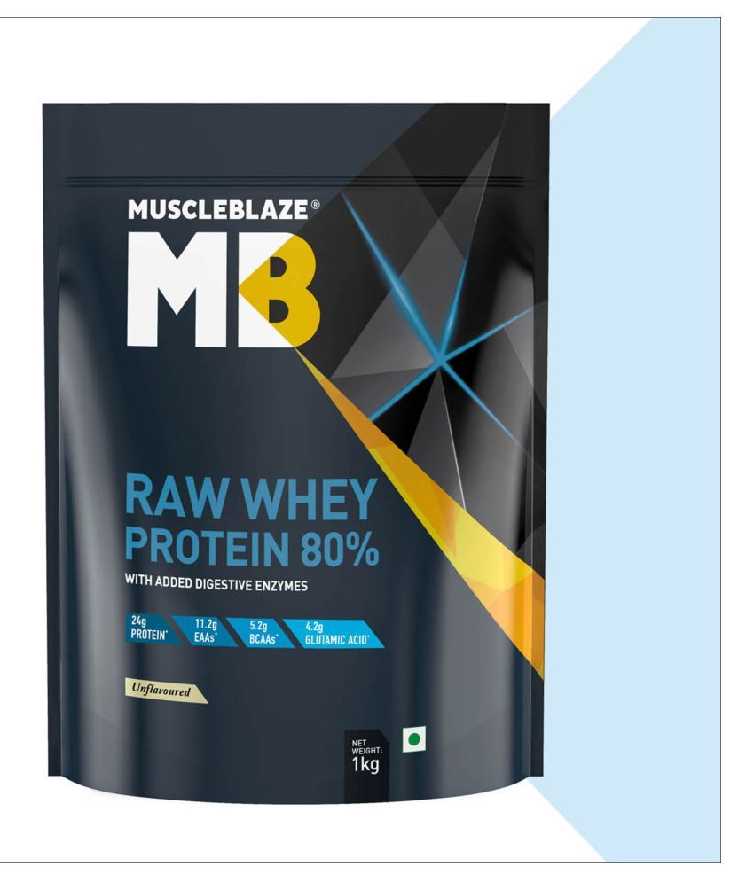 Buy MuscleBlaze Raw Whey Protein Concentrate 80 with Digestive Enzymes