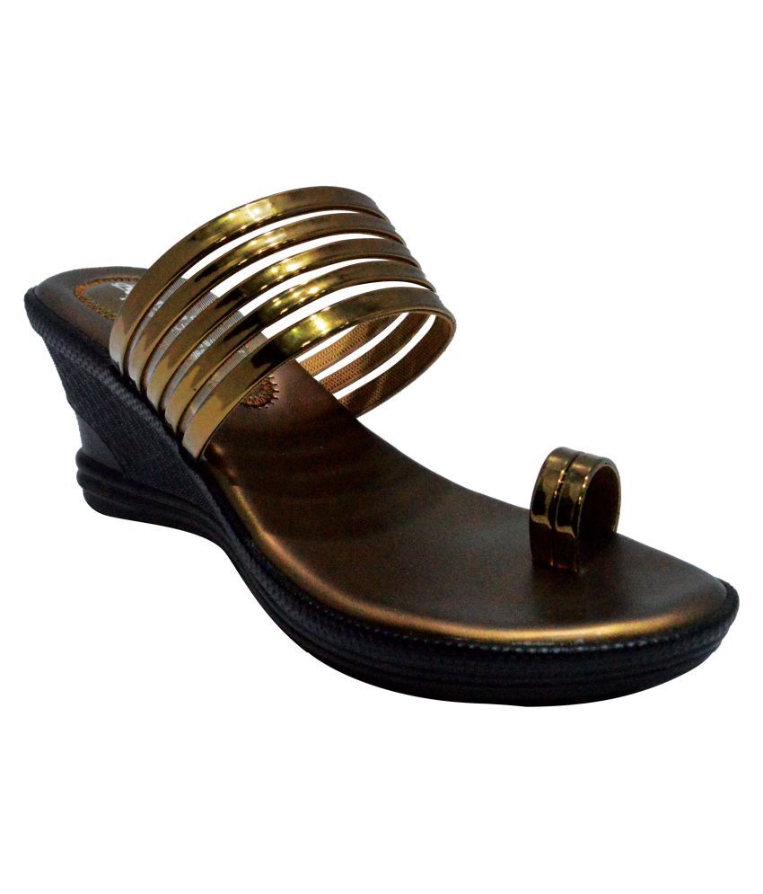     			Ajanta - Brown Women's Slip On Heels