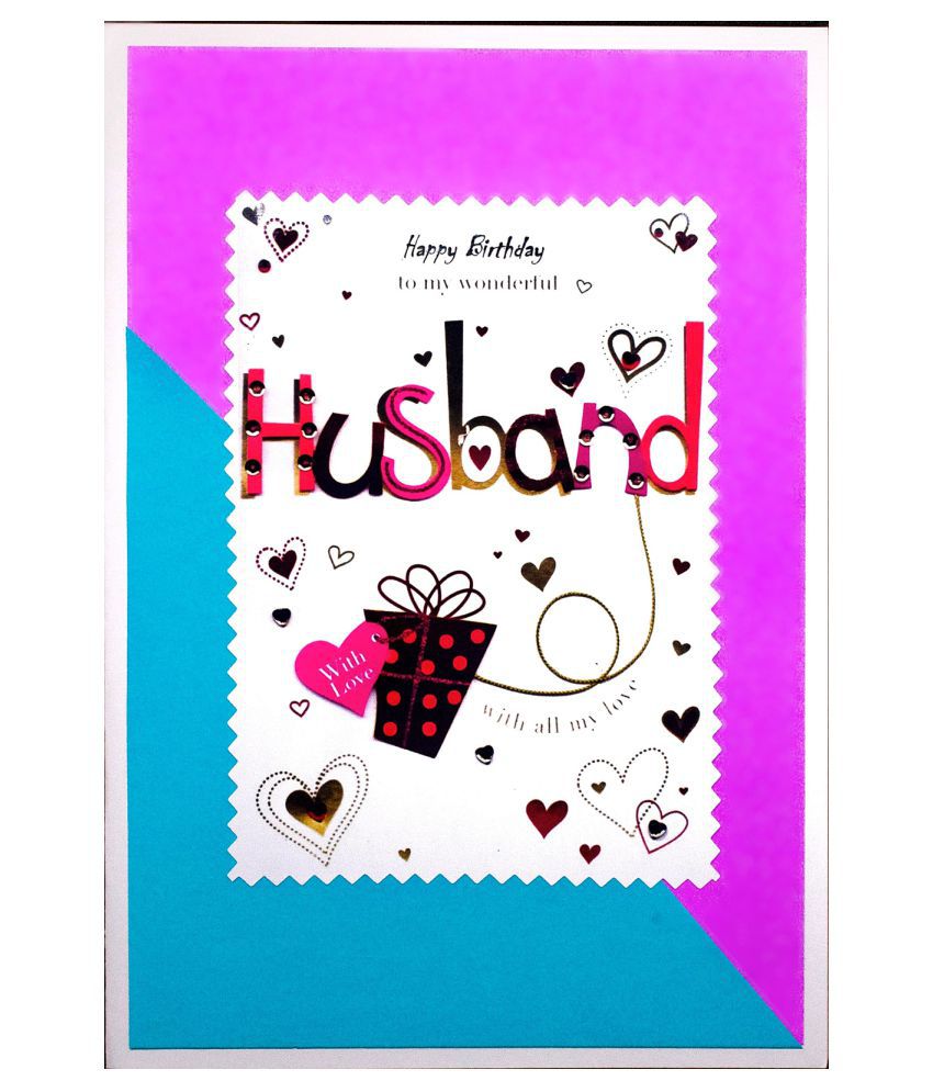     			AanyaCentric Handmade Birthday Greeting Card for Husband