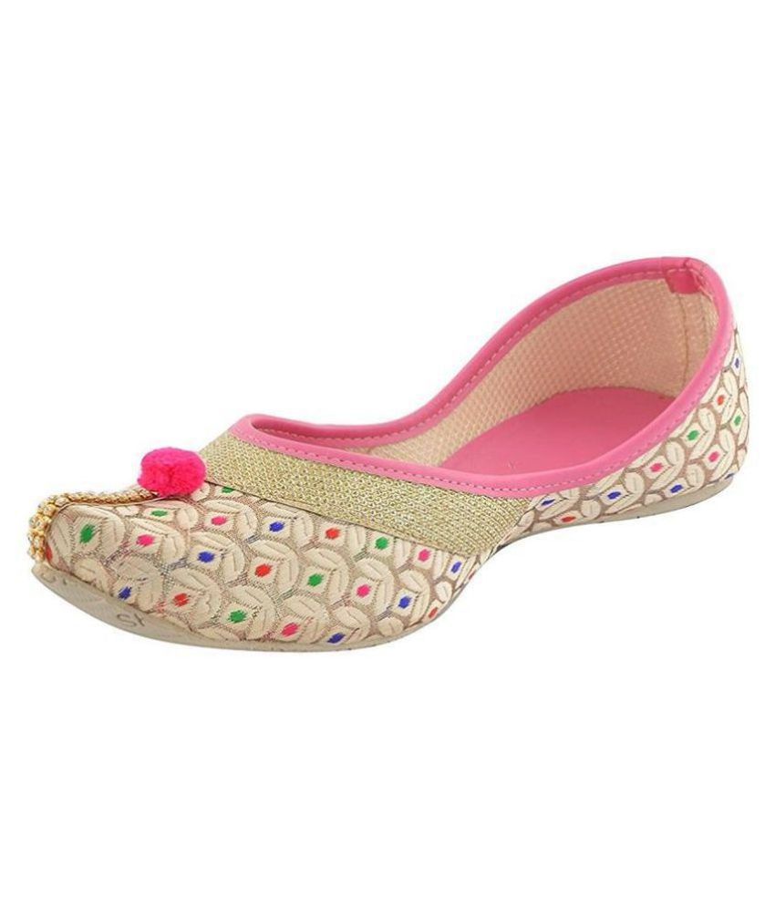 Apratim Pink Ethnic Footwear