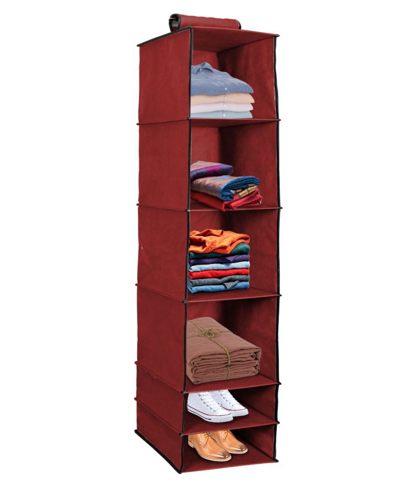     			PrettyKrafts 6 Tiers Clothes Hanging Organizer, Wardrobe for Regular Garments, Shoes Storage Cupboard, Hanger Bag-