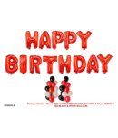 16" RED HAPPY BIRTHDAY FOIL BALLOON COMBO SET OF 63 PCS