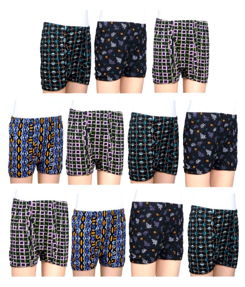     			Dixcy Scott Crazy Cotton Printed Multicolour Trunk/Bloomer/Underwear/ for Kids/Boys/Girls - Pack of 11