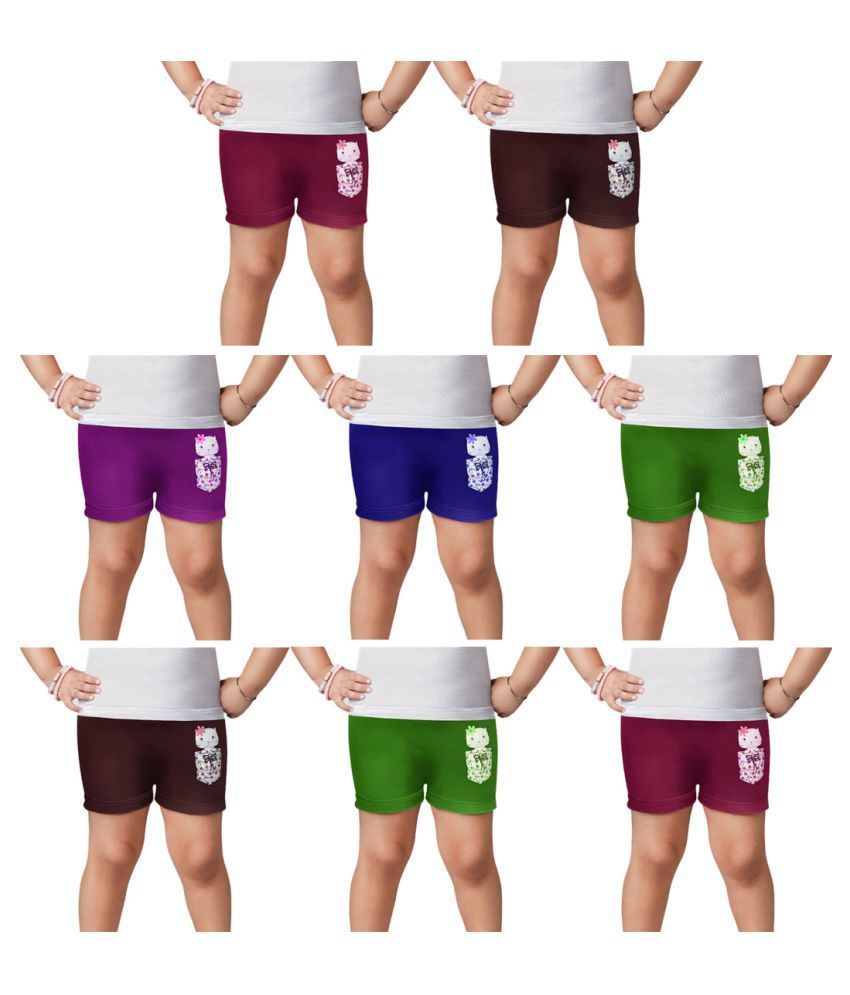     			Dixcy Slimz - Multi Cotton Girls Bloomers ( Pack of 8 )
