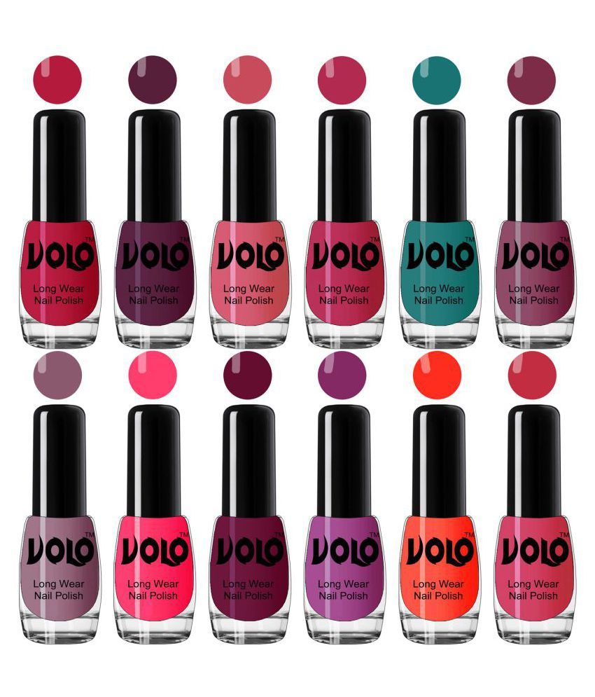     			VOLO Best Affordable FullYear Collection Nail Polish Combo 12 Pcs Multi Glossy 60 mL