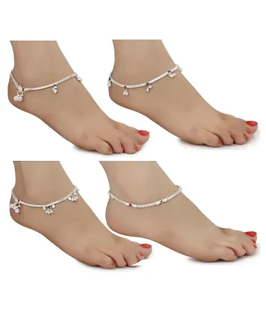 I Jewels Gold Plated Anklets for Girls & Women A019MG I Jewels Gold Plated Anklets for Girls & Women A019MG