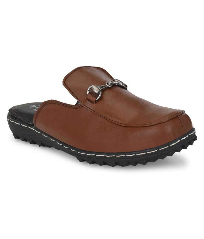 Sir Corbett Brown Leather Sandals