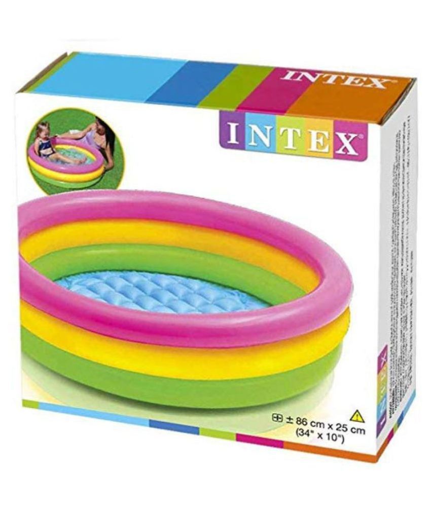 intex inflatable count with me shaded baby pool