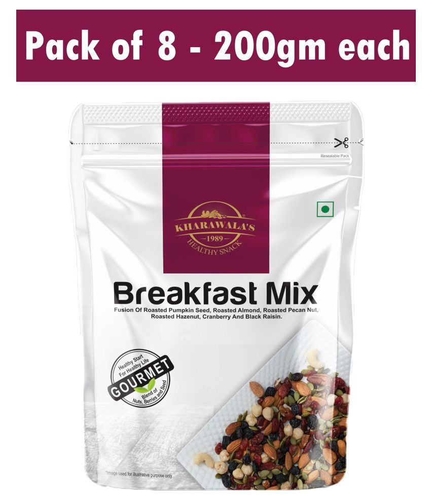     			KHARAWALA's Breakfast Mix Healthy Start for Healthy Life Pack of 8 (200gms each)