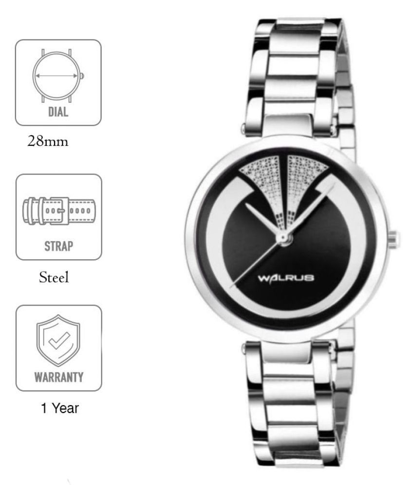     			Walrus Stainless Steel Round Womens Watch