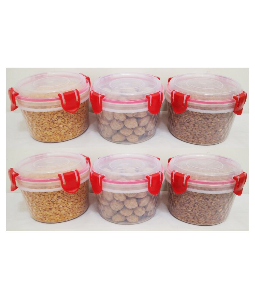 Zamkhudi Greocery Container Plastic Food Container Set Of 6 1000 Ml Buy Online At Best Price In India Snapdeal