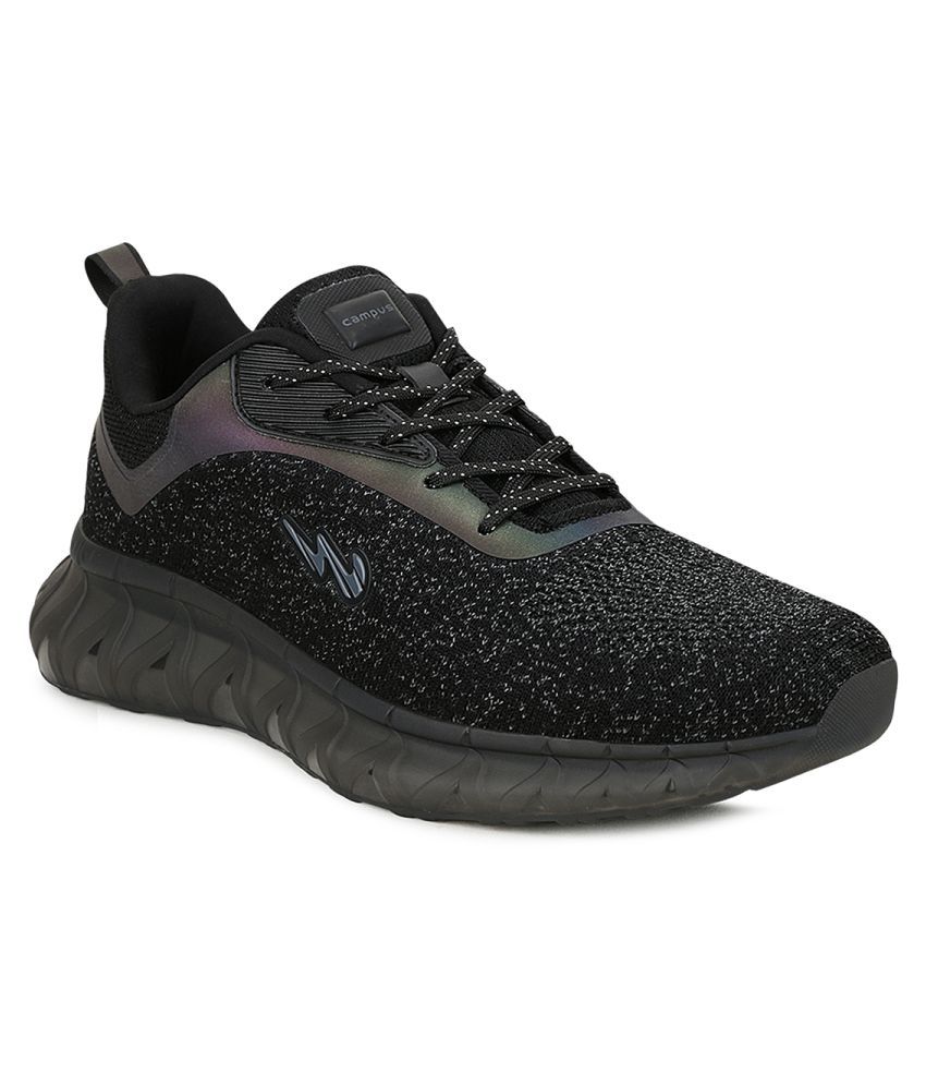     			Campus REE-FLECT (N) Black  Men's Sports Running Shoes