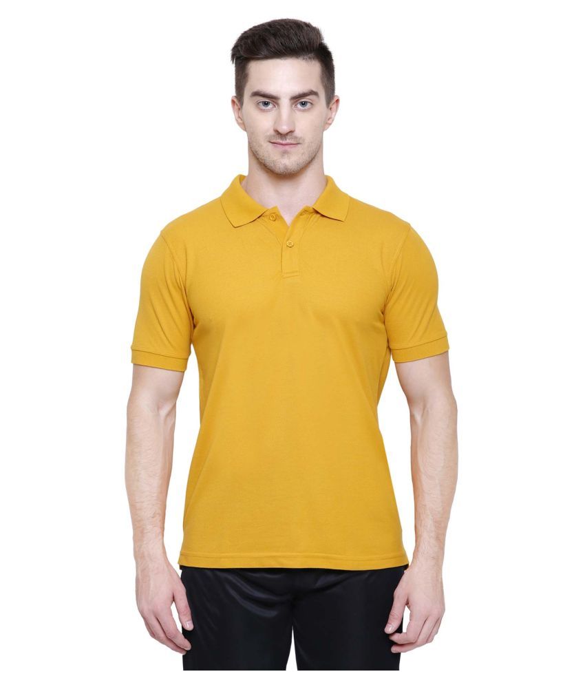     			Proteens Cotton Blend Yellow Printed T-Shirt