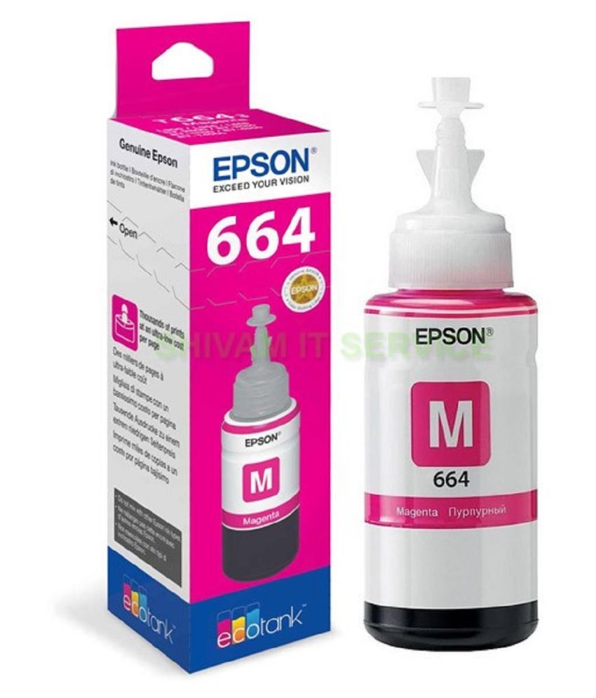 Cartridge Vista T664 Magenta Single Ink bottle for Epson L130/L220/L310