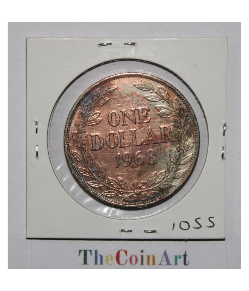     			# 1055 -  1  Dollar  ( 1968 )  Republic  of  Liberia  Pack  of  1  Extremely  Rare  Coin  ( The  Price  of  the  Coin  is  Low  Their  Condition  is  Not  Good )