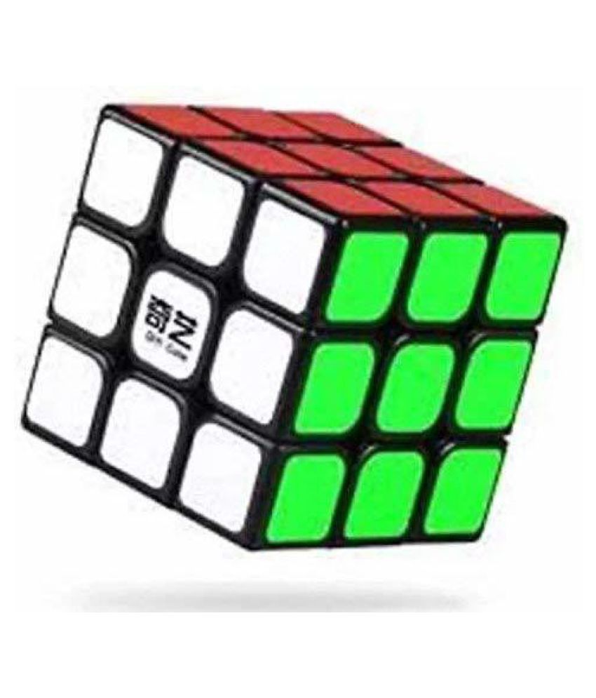 3 X 3 , 3 by 3 Black Base Magic Wonder Speed Cube - Excellent Rotaion and Corner Cutting