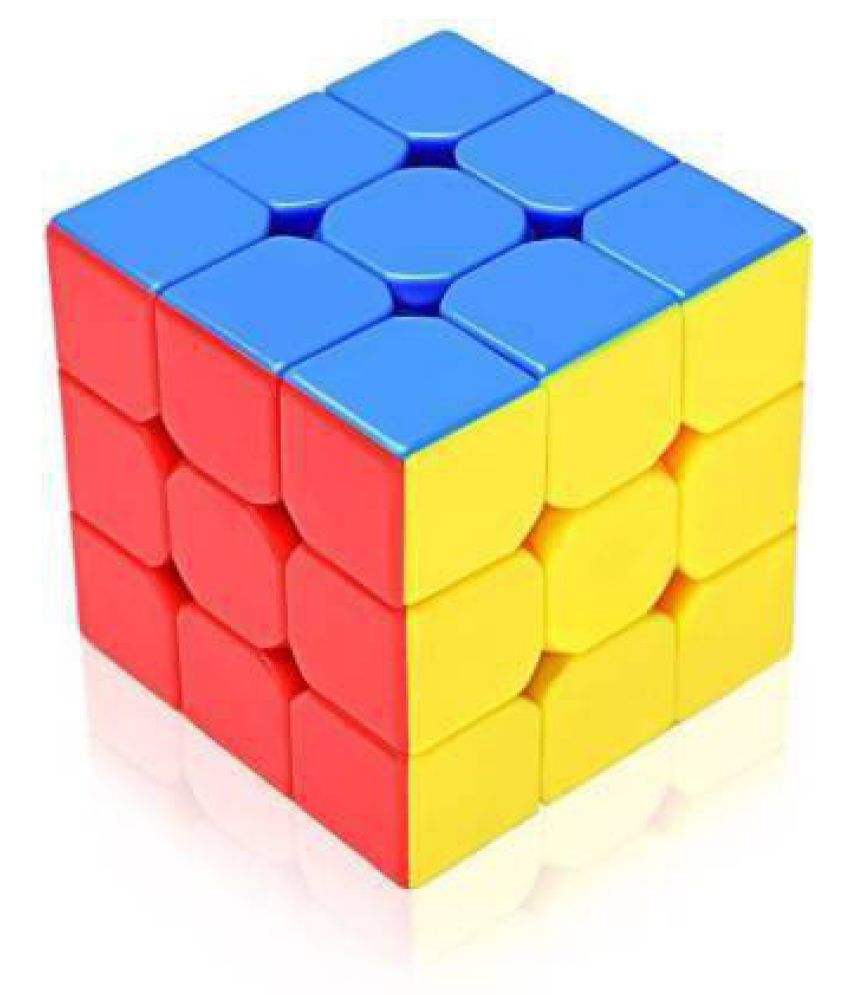High Speed Stickerless 3x3 Magic Cube Puzzle Game Toy (1 Pieces)