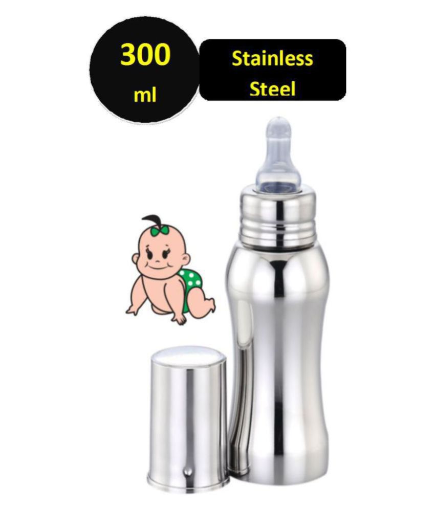 AMULYA STAINLESS STEEL BABY FEEDING BOTTLE -300 ML (BIG)