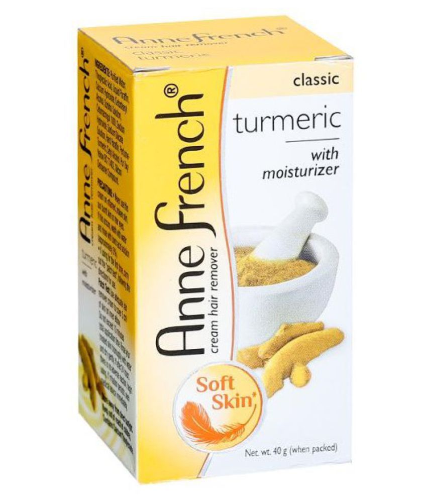 Anne French Hair Remover Cream with Hair Removal Cream Moisturizer Turmeric  40 g Pack of 4: Buy Anne French Hair Remover Cream with Hair Removal Cream  Moisturizer Turmeric 40 g Pack of