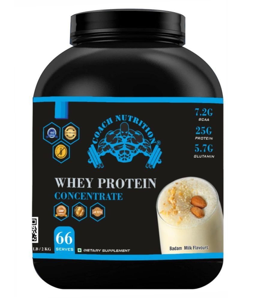 Coach Nutrition Whey protein Concentrate with Badam Milk flavor 2 kg ...