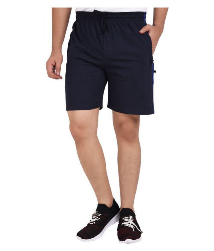     			Neo Garments Navy Shorts SINGLE SHORTS NAVY BLUE (PLUS SIZES : M TO 7XL).