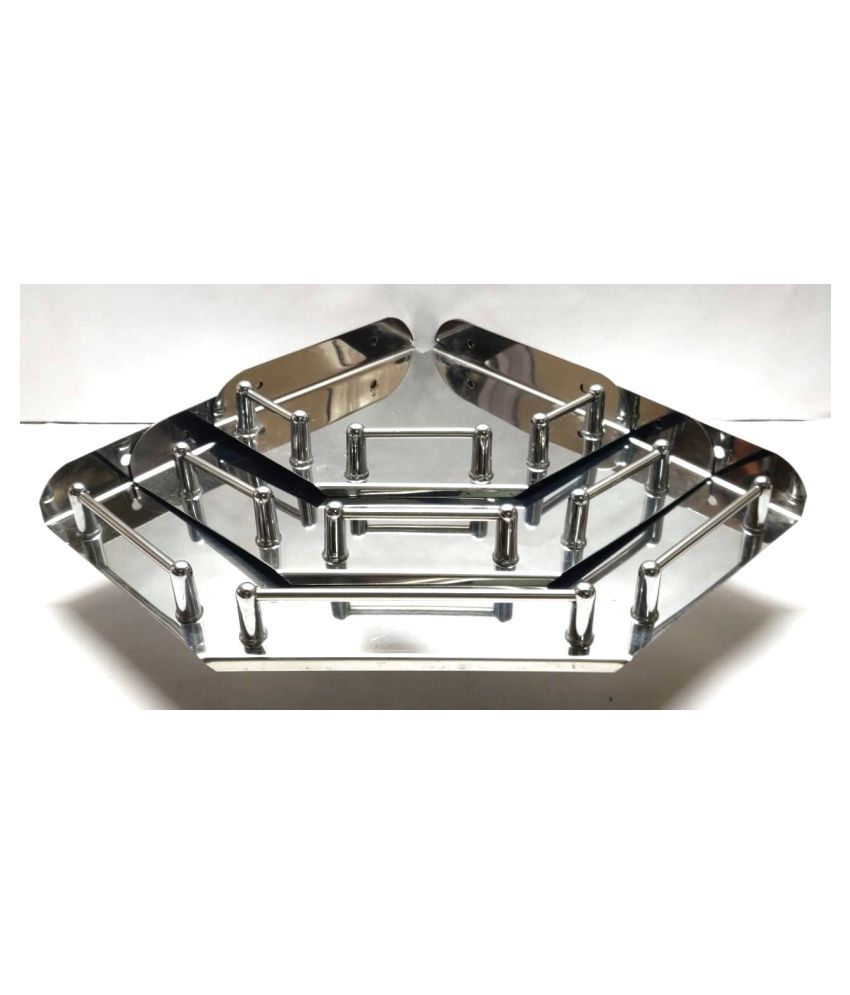 RR Collection Stainless Steel Corner Shelf