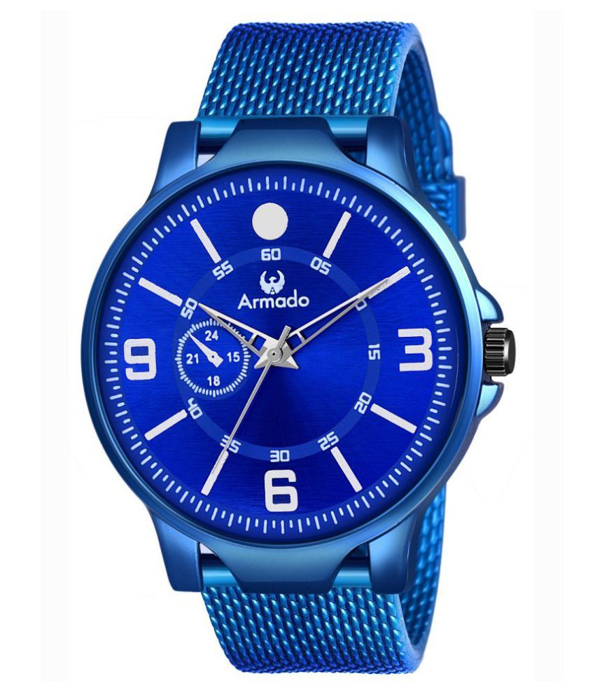     			Armado - Blue Rubber Analog Men's Watch