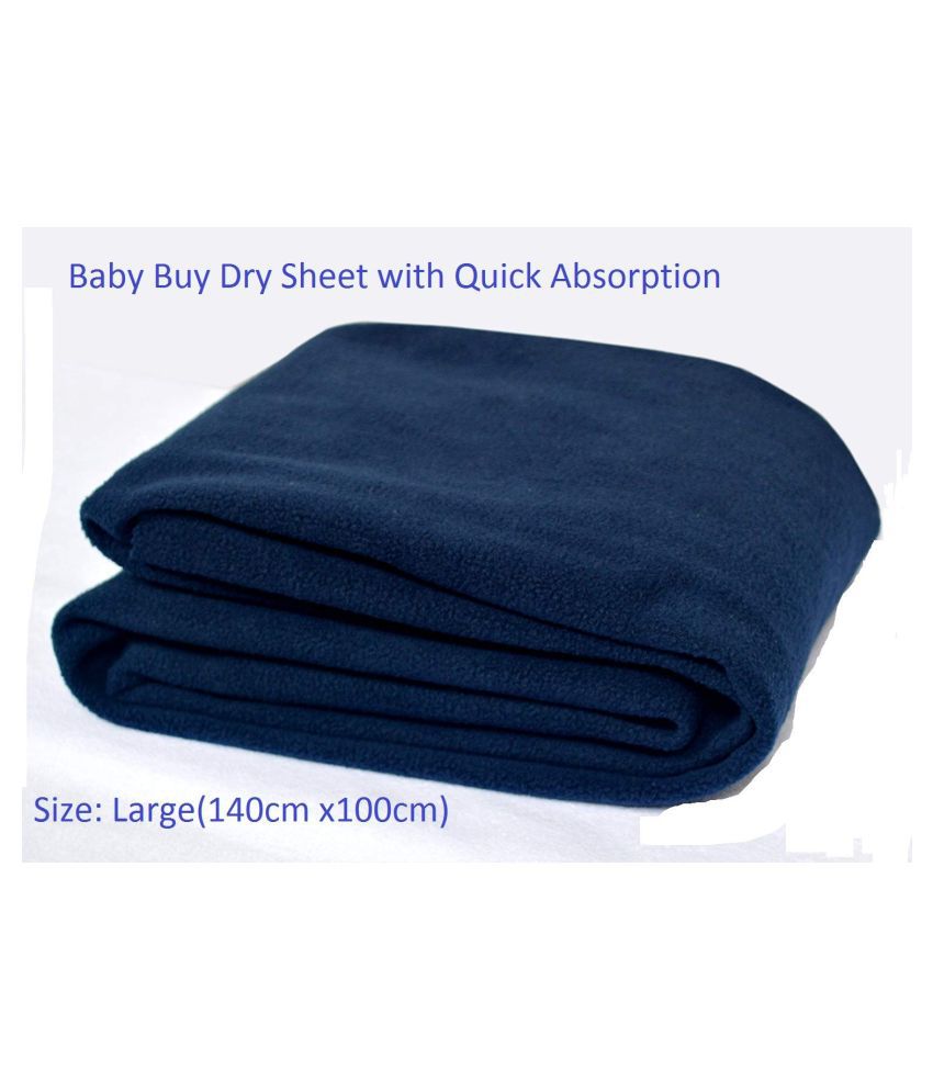 Little Warriors Blue Rubber Waterproof Sheet ( 100 cm × 70 cm - 1 pcs )