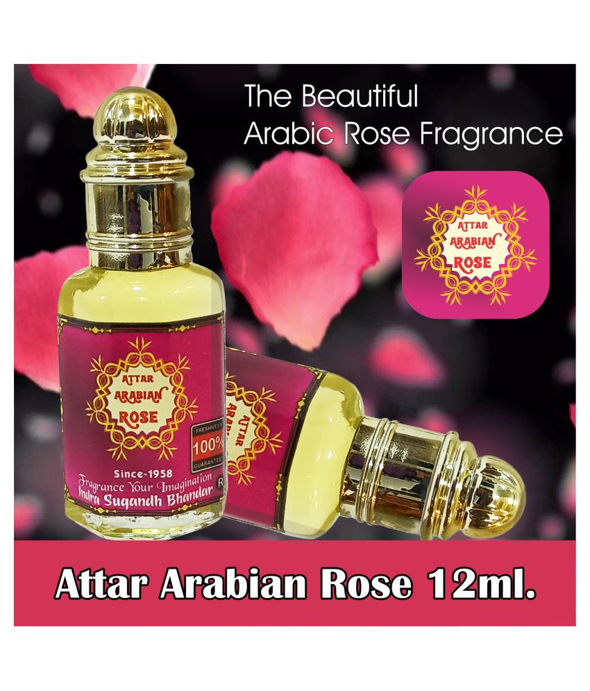     			INDRA SUGANDH BHANDAR Attar For Men|Women Arabian Rose Premium Rose|Gulab 24 Hours Long Lasting Fragrance 12ml Rollon Pack