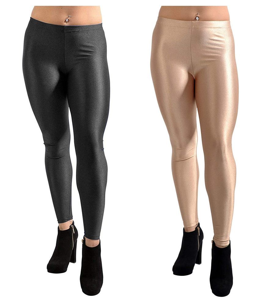 PT LEGGINGS - Black Satin Women's 
