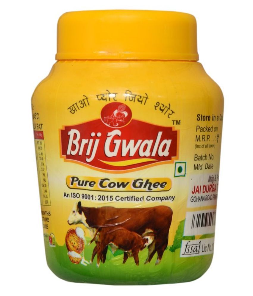 Bihari ji Brij Gwala Cow Desi Ghee 500 mL: Buy Bihari ji Brij Gwala Cow ...