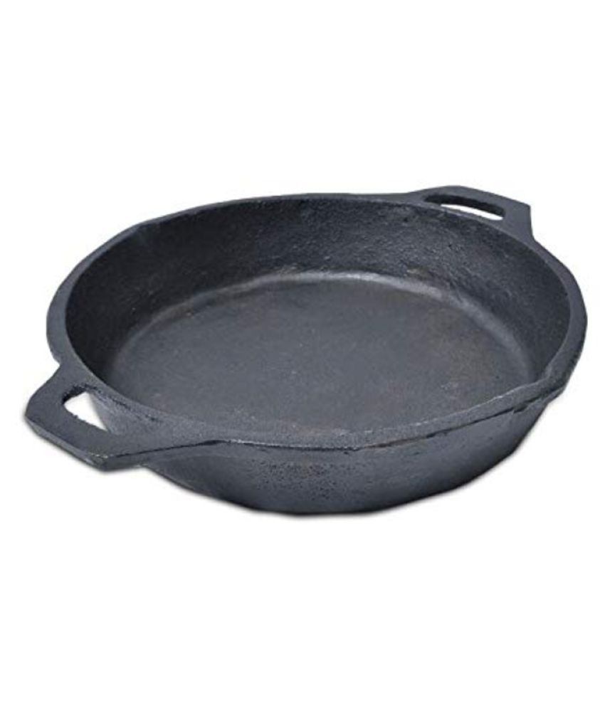 Buy The Indus Valley Cast Iron Skillet No Coating Iron Fry Pan 25 cm mL