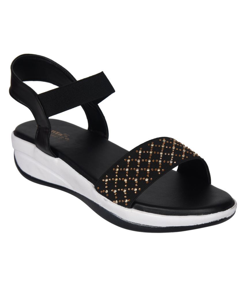     			Ajanta - Black Women's Flats