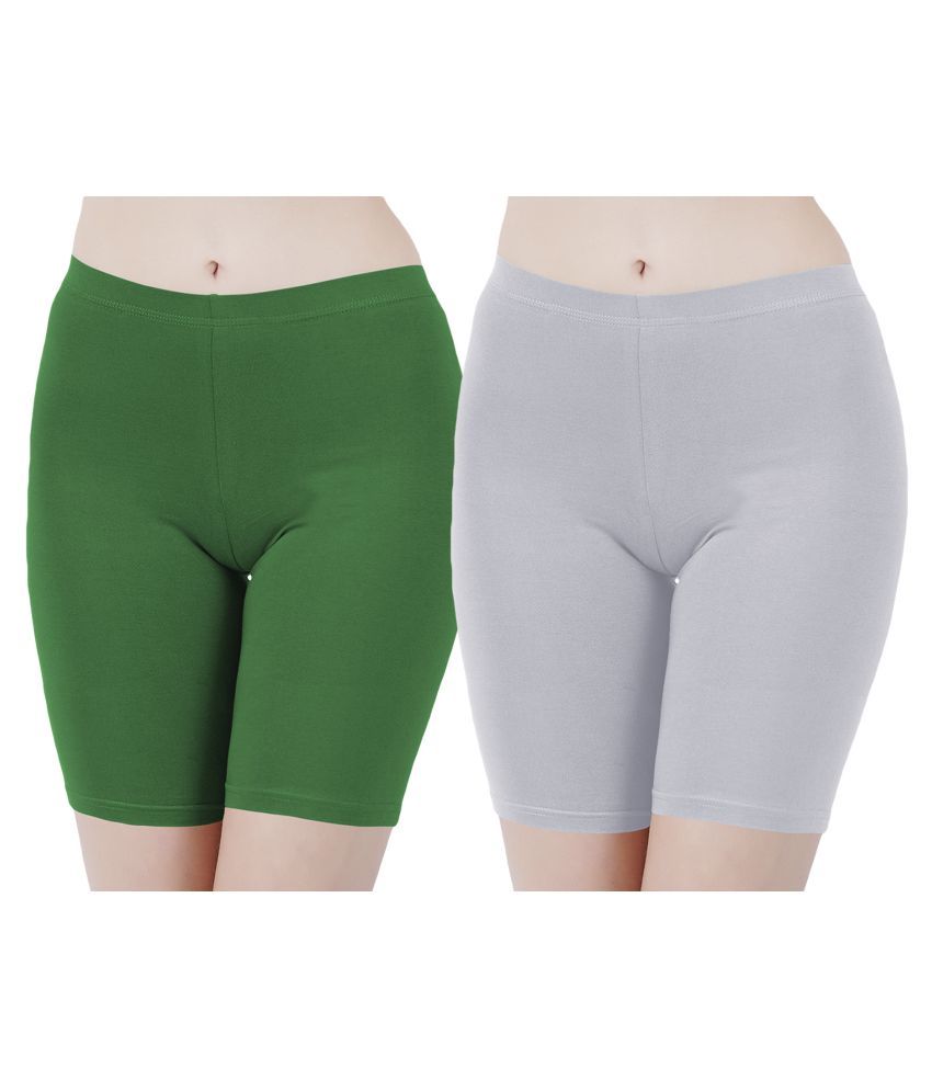     			Buy That Trendz Cotton Hot Pants - Green