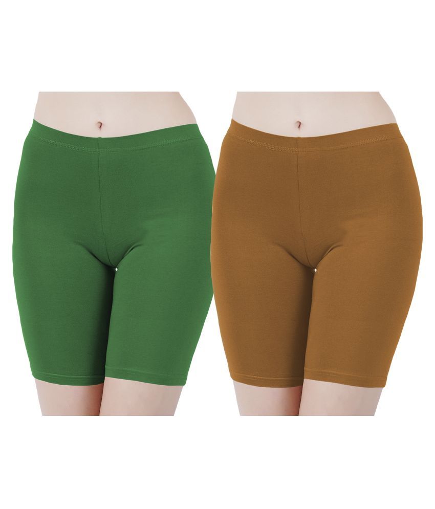     			Buy That Trendz Cotton Hot Pants - Green