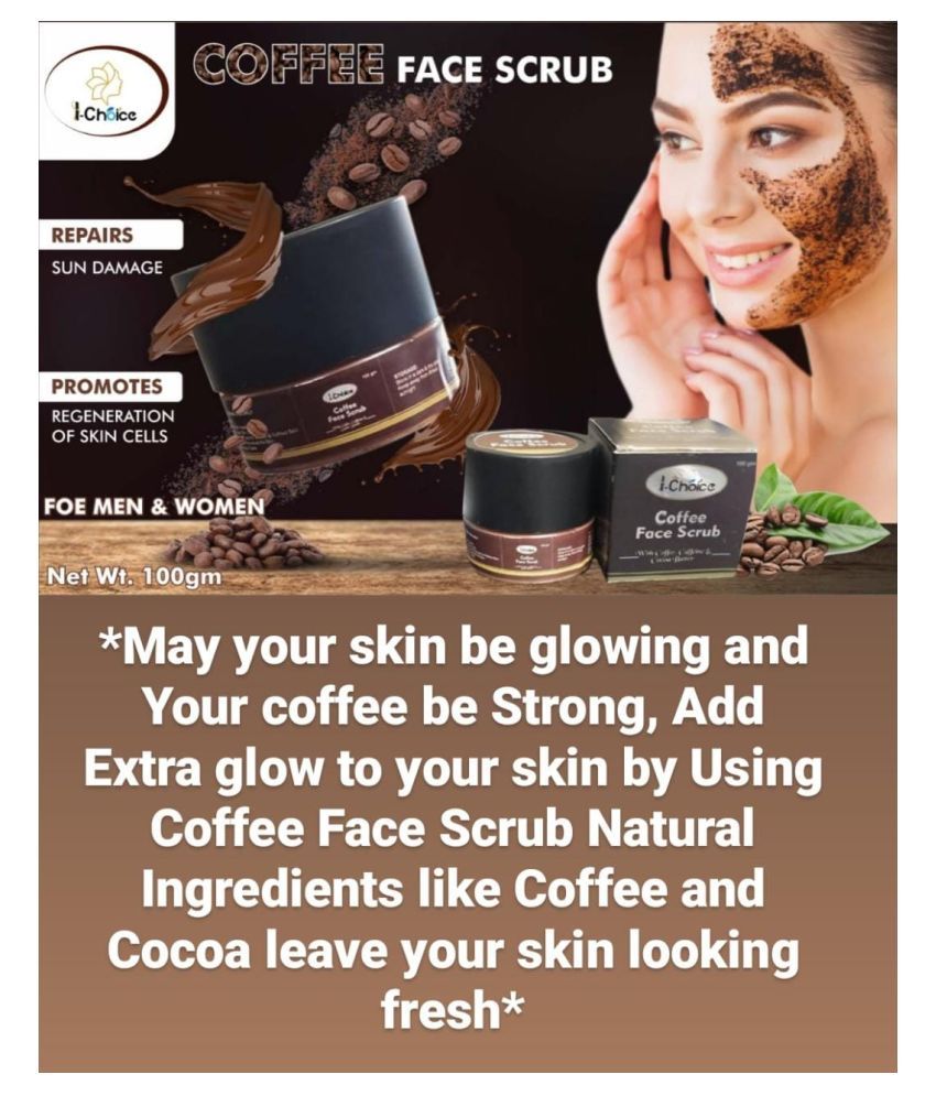 IChoice Coffee Face Scrub 100 gm Facial Scrub 100 gm Buy IChoice