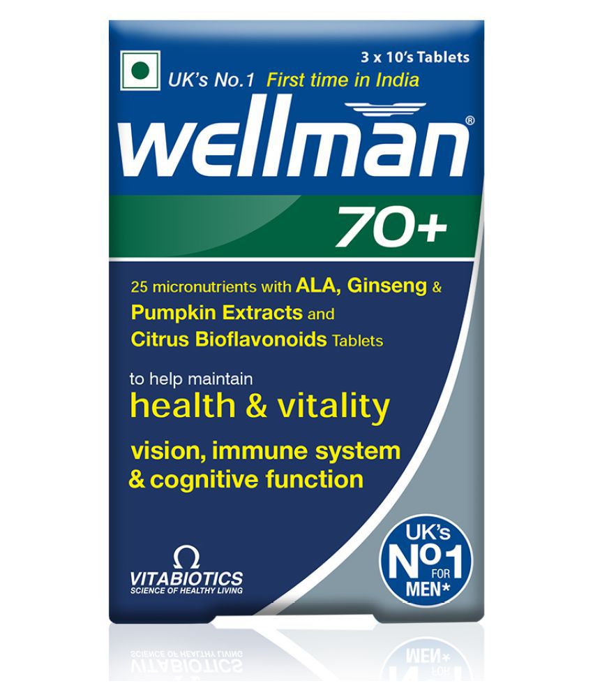     			Wellman 70  Tablets Multivitamin 30 no.s Vitamins Tablets