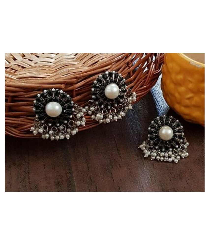     			Designer Beautiful Antique Earrings with Ring Combo for Women and Girls