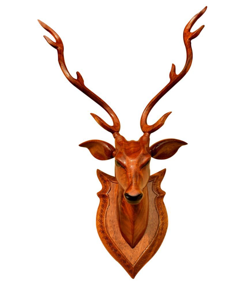     			BK . ART  & CRAFTS Brown Wood Handicraft Showpiece - Pack of 1