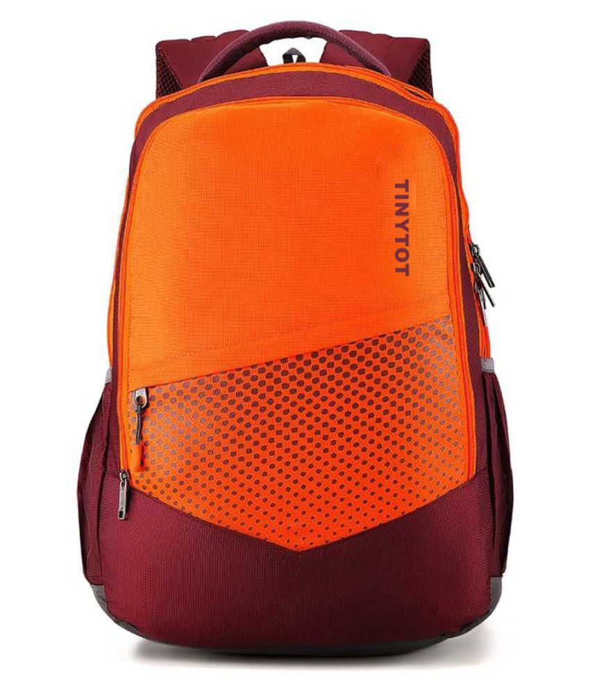     			Tinytot 30 Ltrs Orange School Bag for Boys & Girls