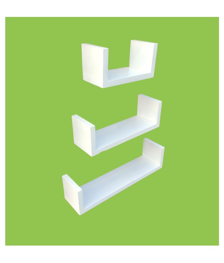 the furniture store Floating Shelves White MDF Pack of 3 Buy the furniture store Floating