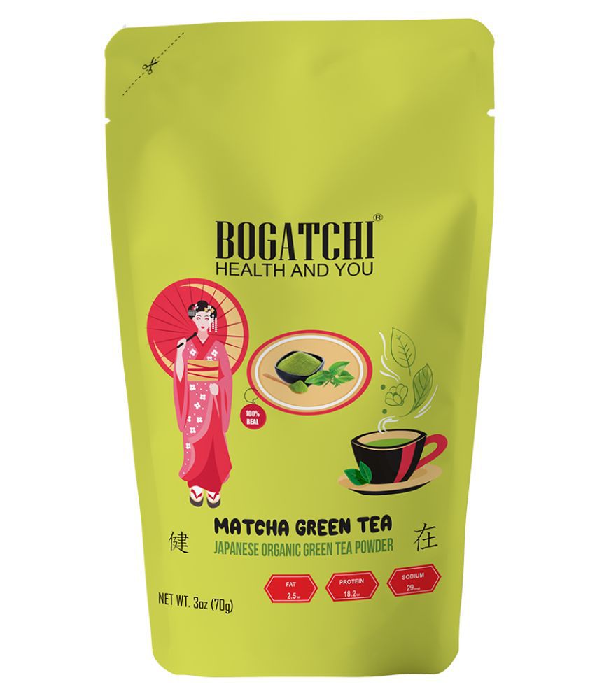 BOGATCHI Matcha Green Tea Powder Energy Drink 70 g